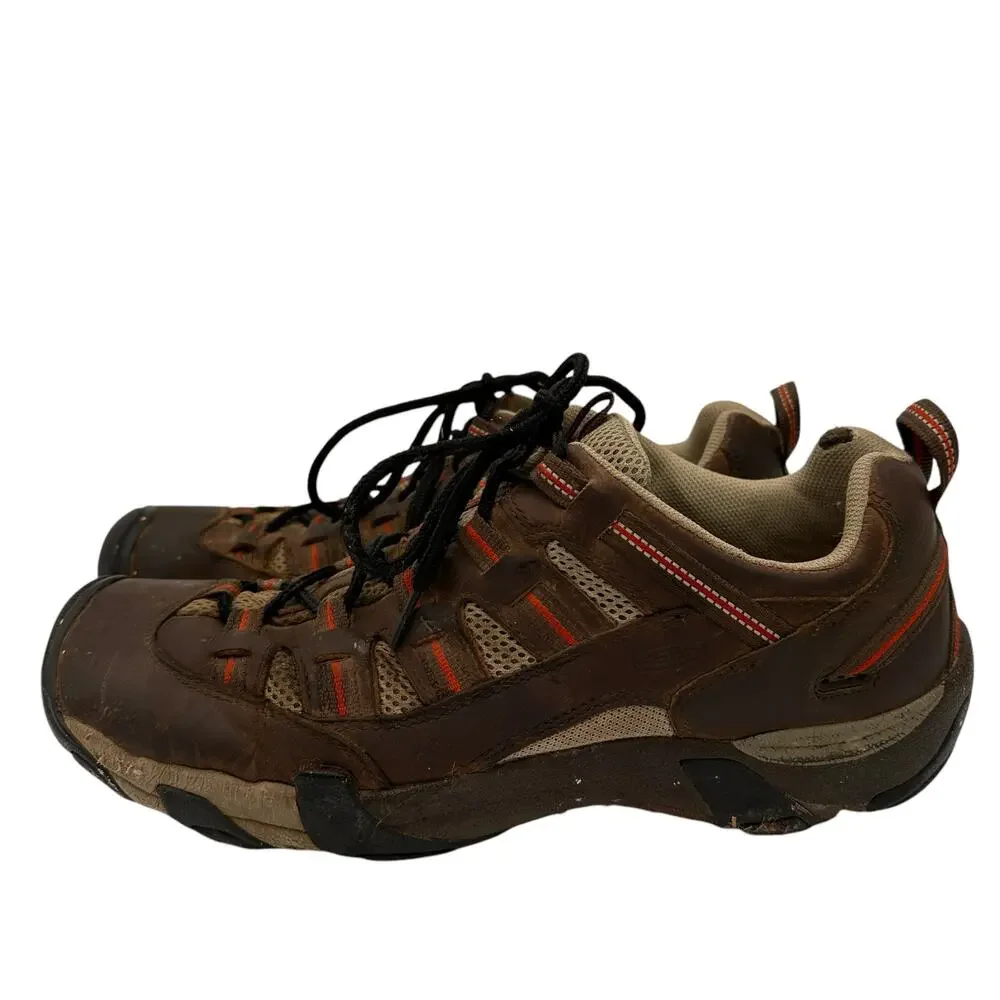 Keen Men's Alamosa Brown & Orange Hiking Shoes Size 15
